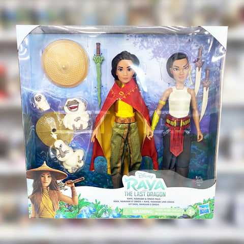 Hasbro presents Raya and the Last Dragon 3 Pack Fashtion Doll Set (Raya, Namaari and Ongis) 5010993769933
