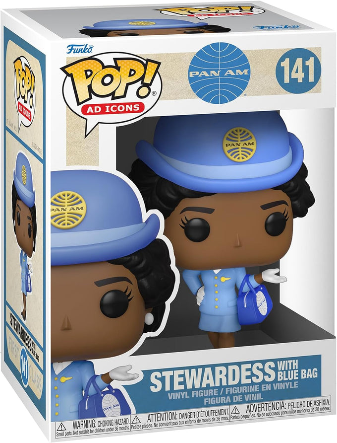 141 Funko Pan Am Stewardess with Blue Bag